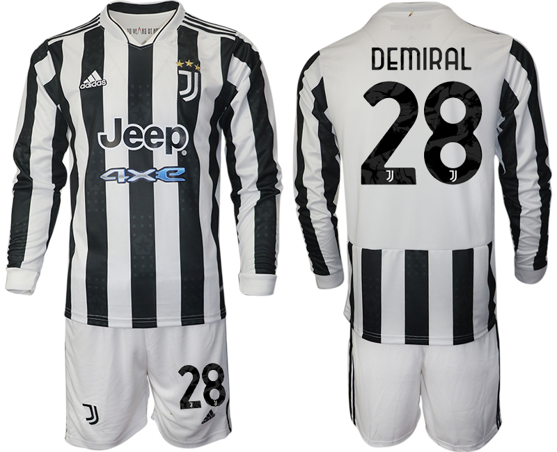 Men 2021-2022 Club Juventus home white Long Sleeve #28 Adidas Soccer Jersey